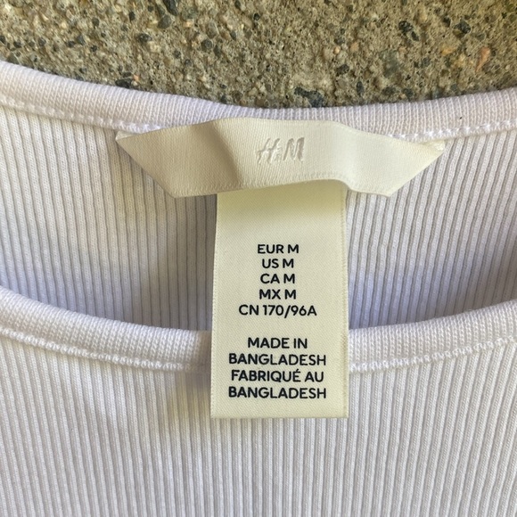 H&M Ribbed Tank (worn once) - Picture 3 of 4